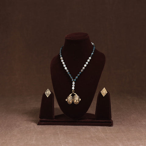 Handmade Beads Tribal Dokra Necklace Set 25