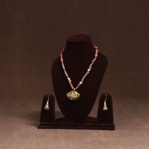 Handmade Beads Tribal Dokra Necklace Set 26