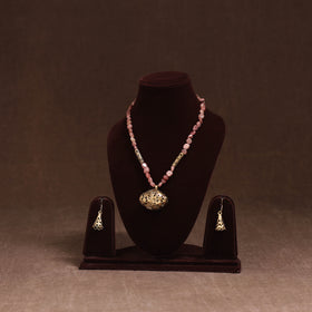 Handmade Beads Tribal Dokra Necklace Set 26