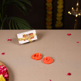 Handmade Jalebi Soy Wax Scented Candles (Set of 2) 04