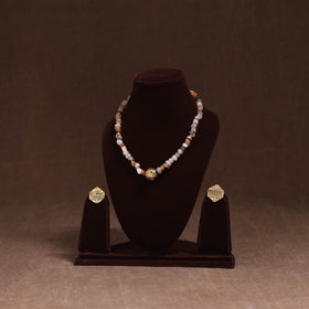 Handmade Beads Tribal Dokra Necklace Set 27