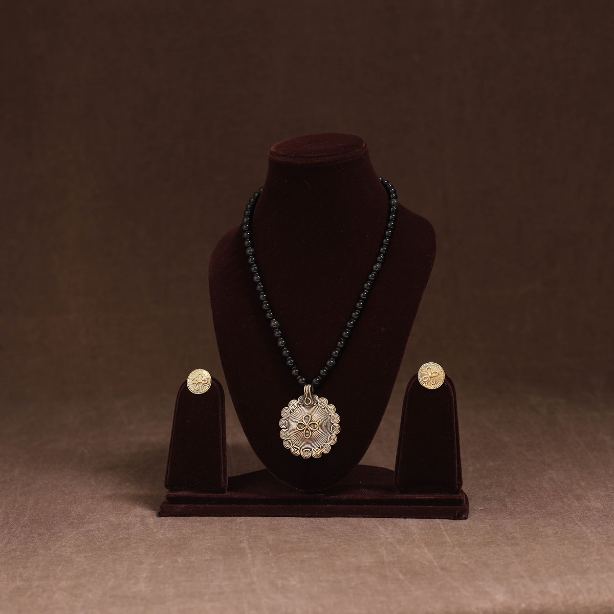Handmade Beads Tribal Dokra Necklace Set 28