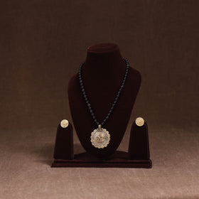 Handmade Beads Tribal Dokra Necklace Set 28
