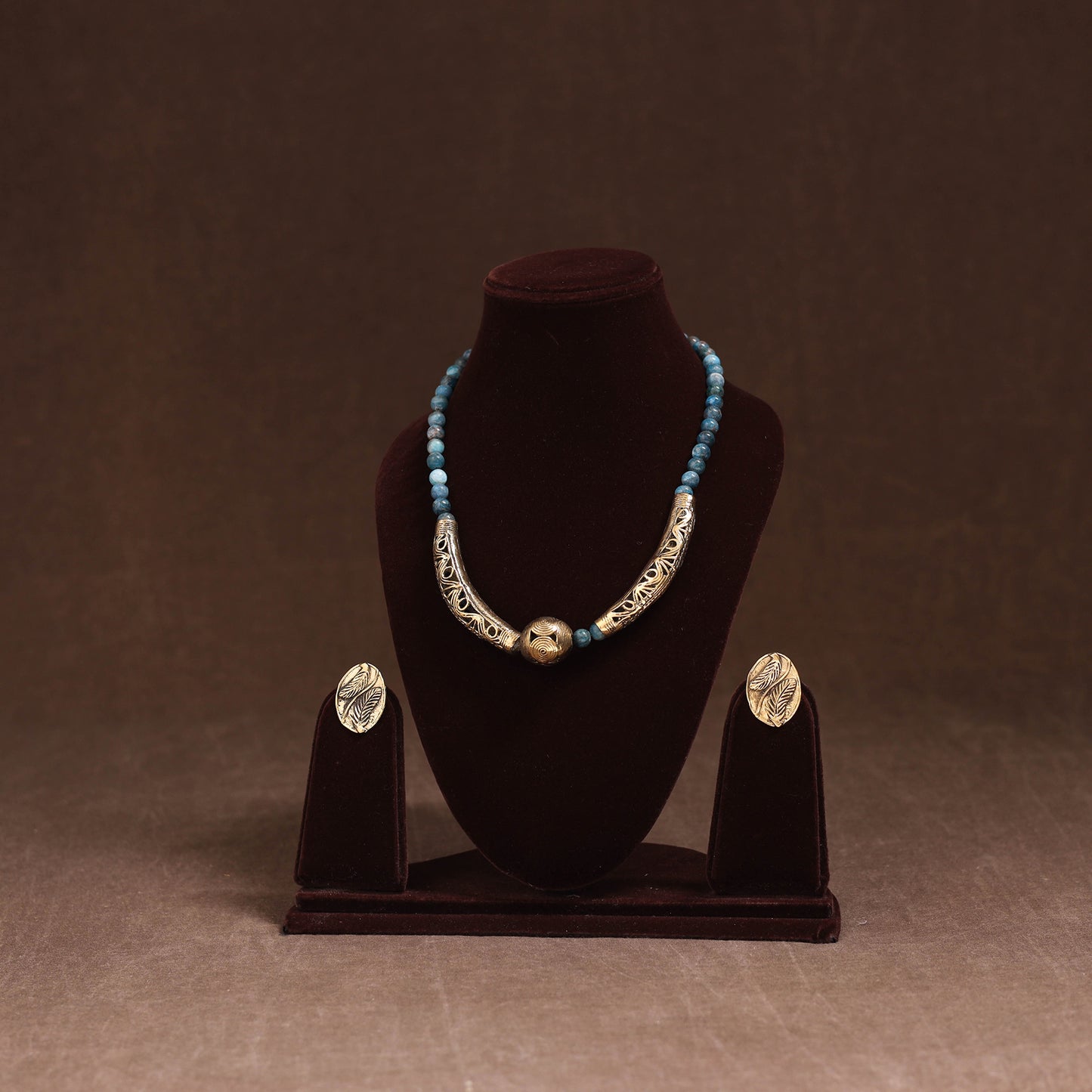 Handmade Beads Tribal Dokra Necklace Set 29