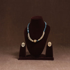 Handmade Beads Tribal Dokra Necklace Set 29
