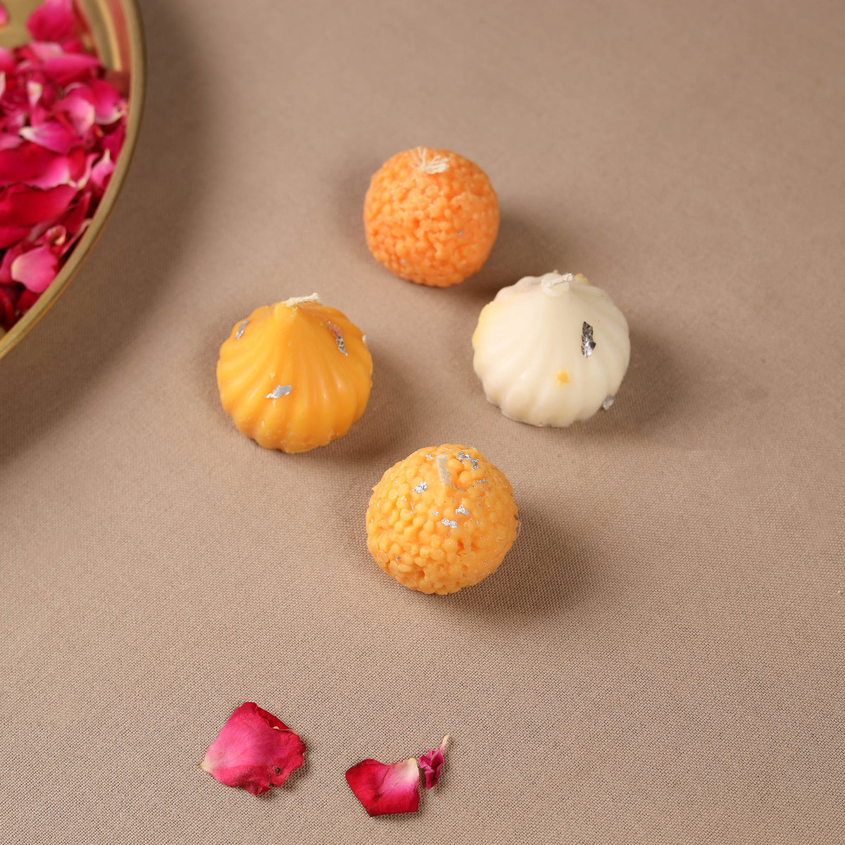 Handmade Indian Sweet Soy Wax Scented Candles Set 05