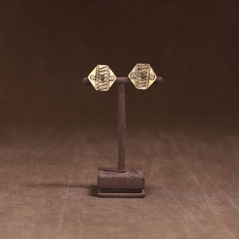 Yellow - Handmade Tribal Dokra Earrings 20