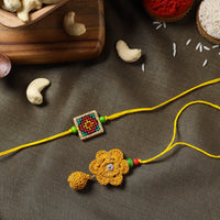 Tribal Hand Embroidered Bhaiya Bhabhi Rakhi