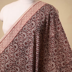 Beige - natural dyed cotton bagh fabric 38 - handcrafted