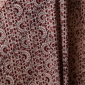 Beige - natural dyed cotton bagh fabric 38 - handcrafted