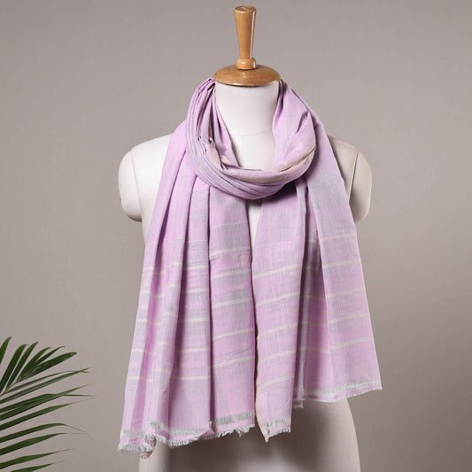 Purple - Traditional Handloom Cotton Manipuri Stole