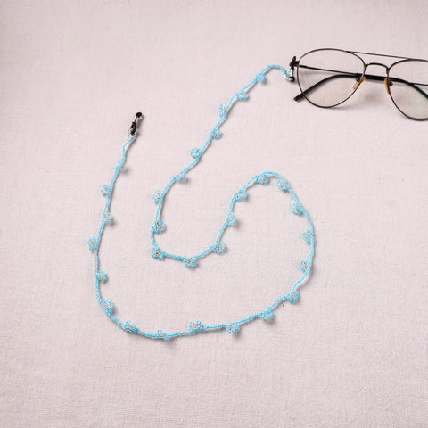 Blue - Handmade Beadwork Spectacle Lanyard/Chashma Dori 05