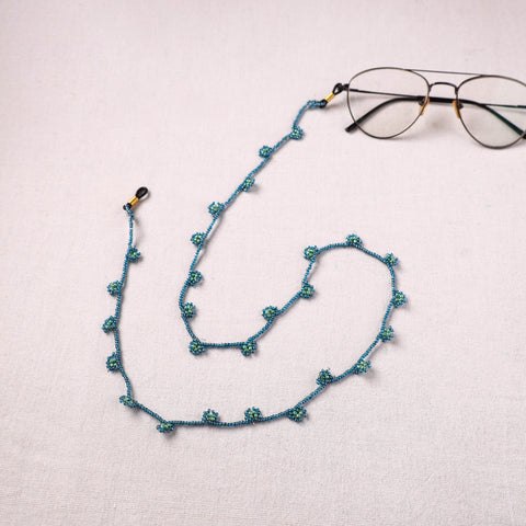 Blue - Handmade Beadwork Spectacle Lanyard/Chashma Dori 06