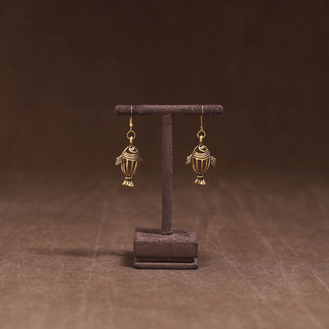 Yellow - Handmade Tribal Dokra Earrings 11