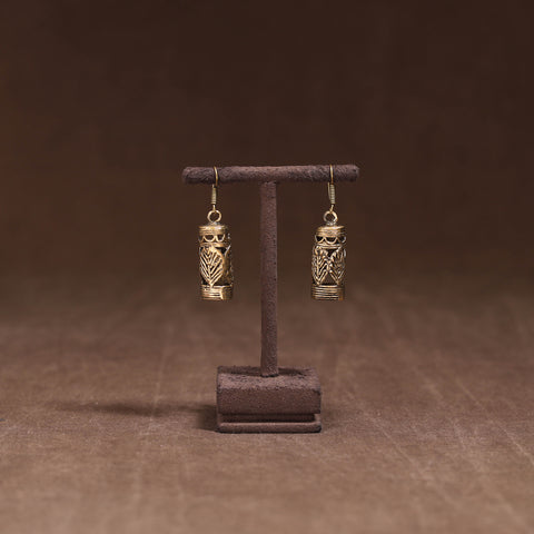 Yellow - Handmade Tribal Dokra Earrings 09