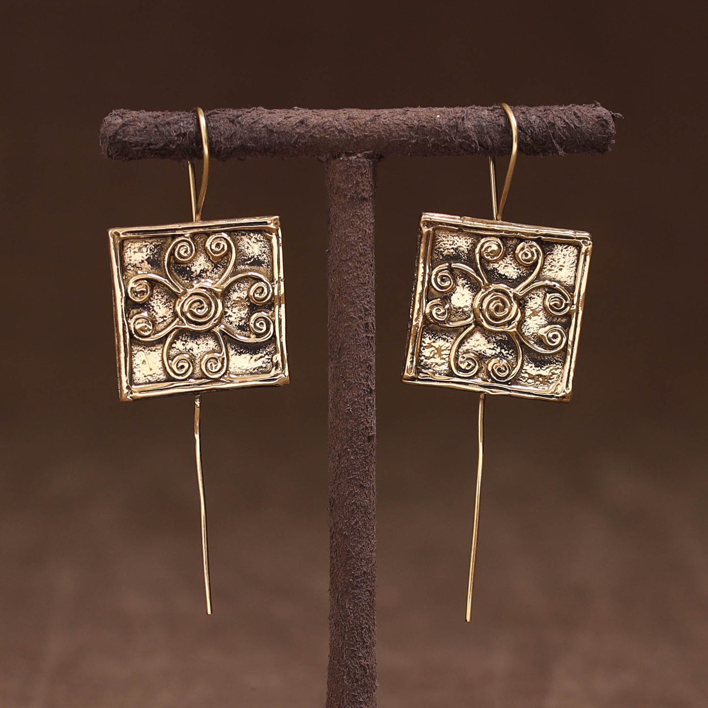 Handmade Tribal Dokra Earrings 08