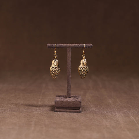Yellow - Handmade Tribal Dokra Earrings 03