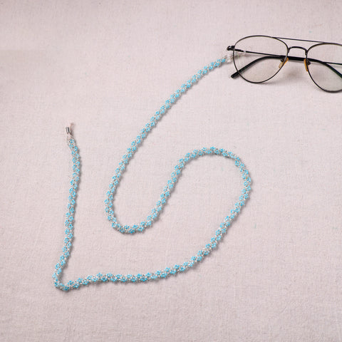Blue - Handmade Beadwork Spectacle Lanyard/Chashma Dori 09