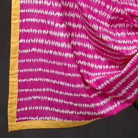 3pc Chanderi Silk Blue Kalamkari Kurta with Shibori Dupatta 