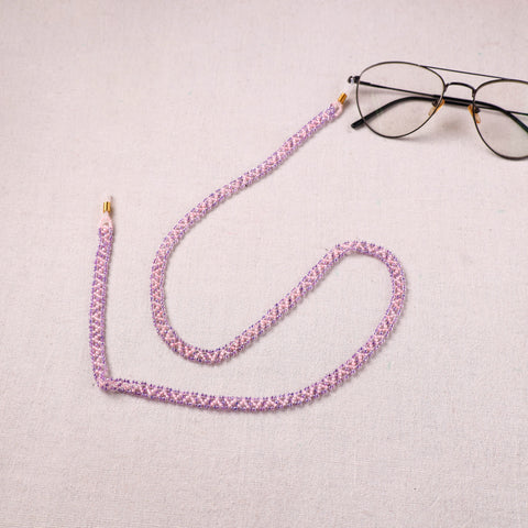 Pink - Handmade Beadwork Spectacle Lanyard/Chashma Dori 13