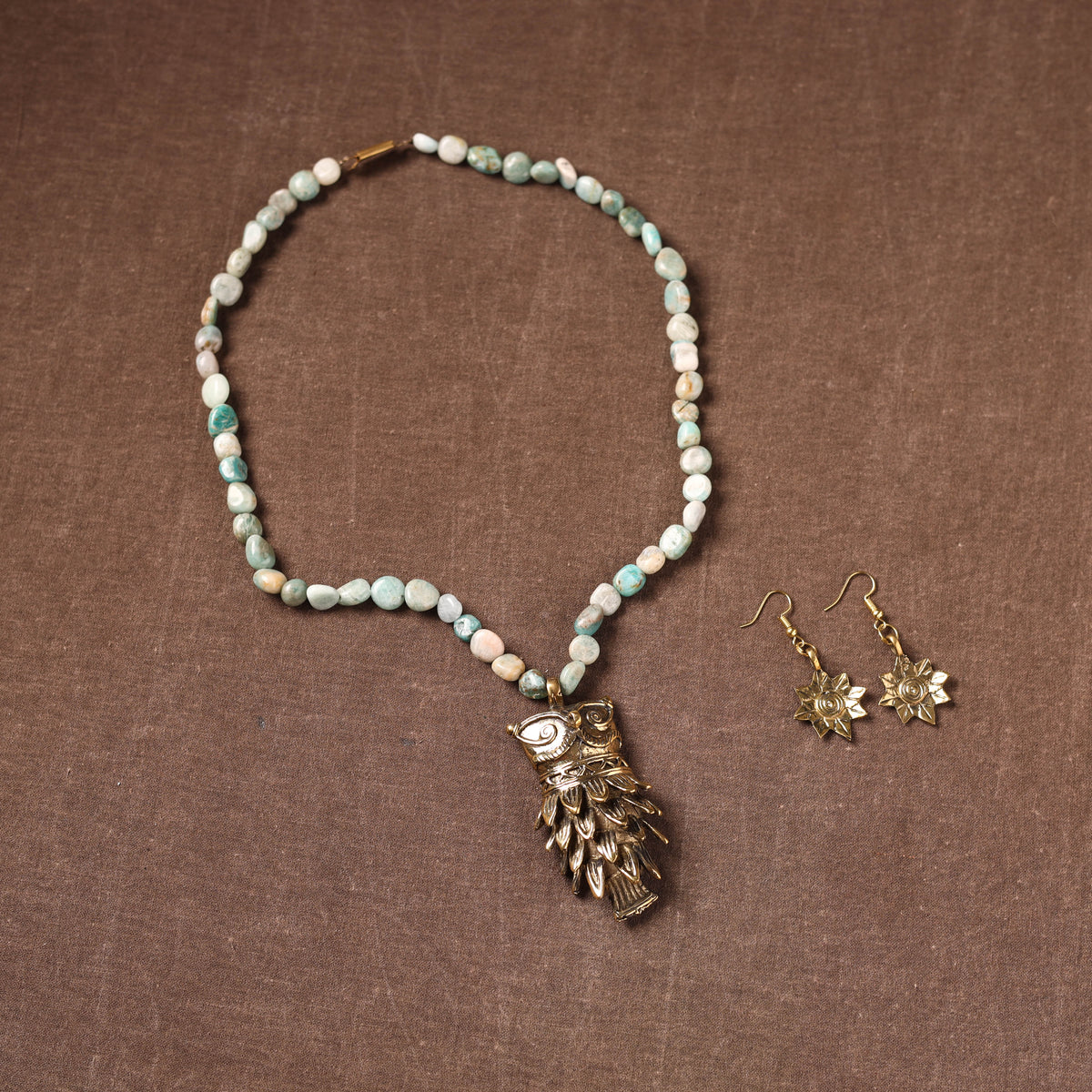 Handmade Beads Tribal Dokra Necklace Set 30
