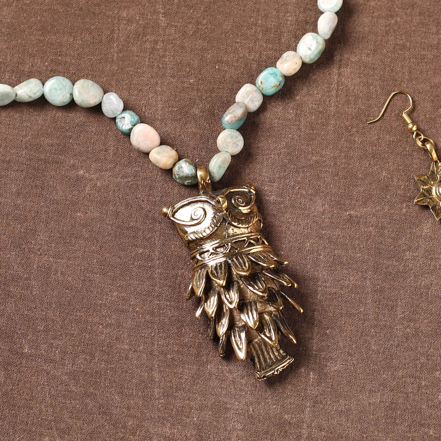 Handmade Beads Tribal Dokra Necklace Set 30