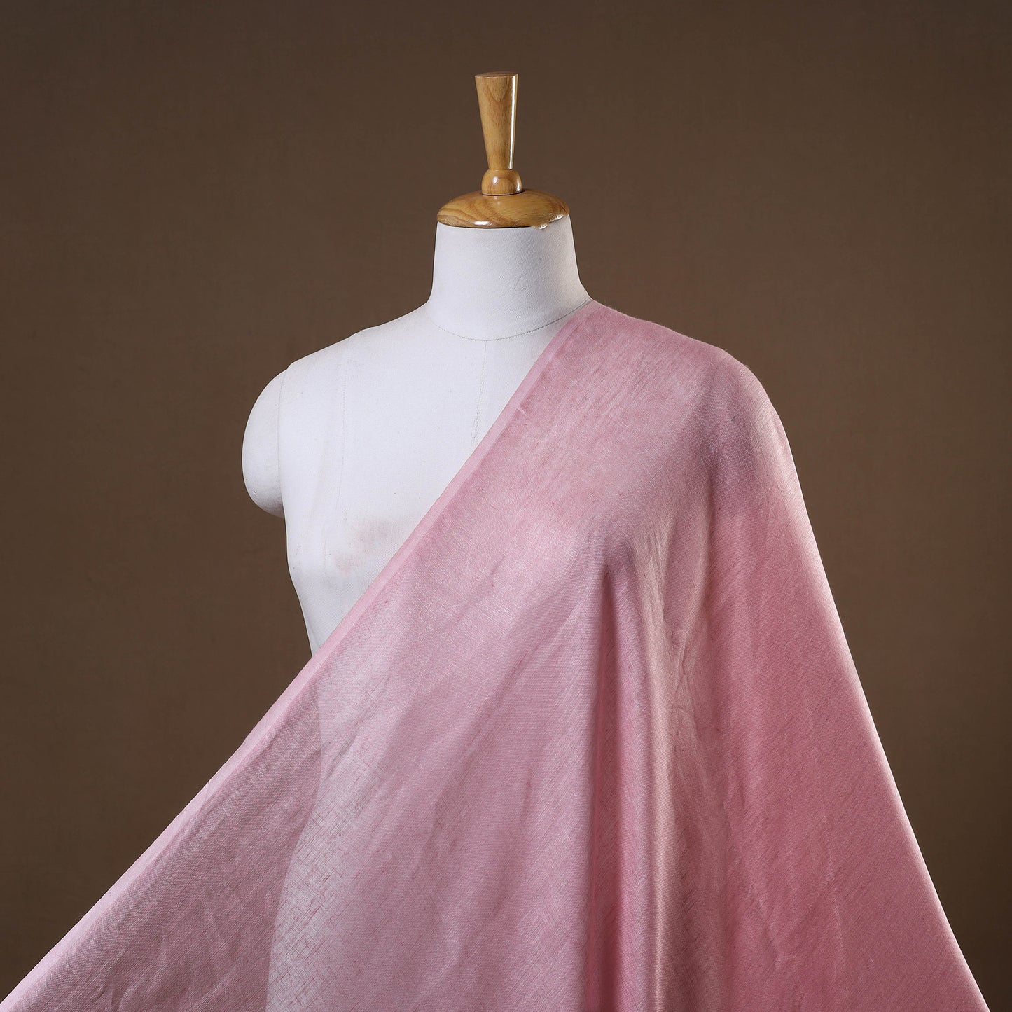 Pink - handloom linen bhagalpuri fabric 05 - handcrafted