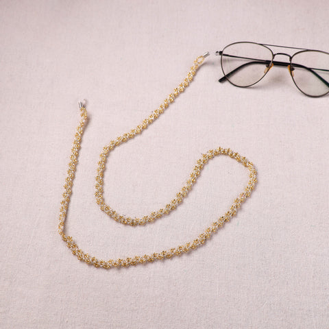 Yellow - Handmade Beadwork Spectacle Lanyard/Chashma Dori 15