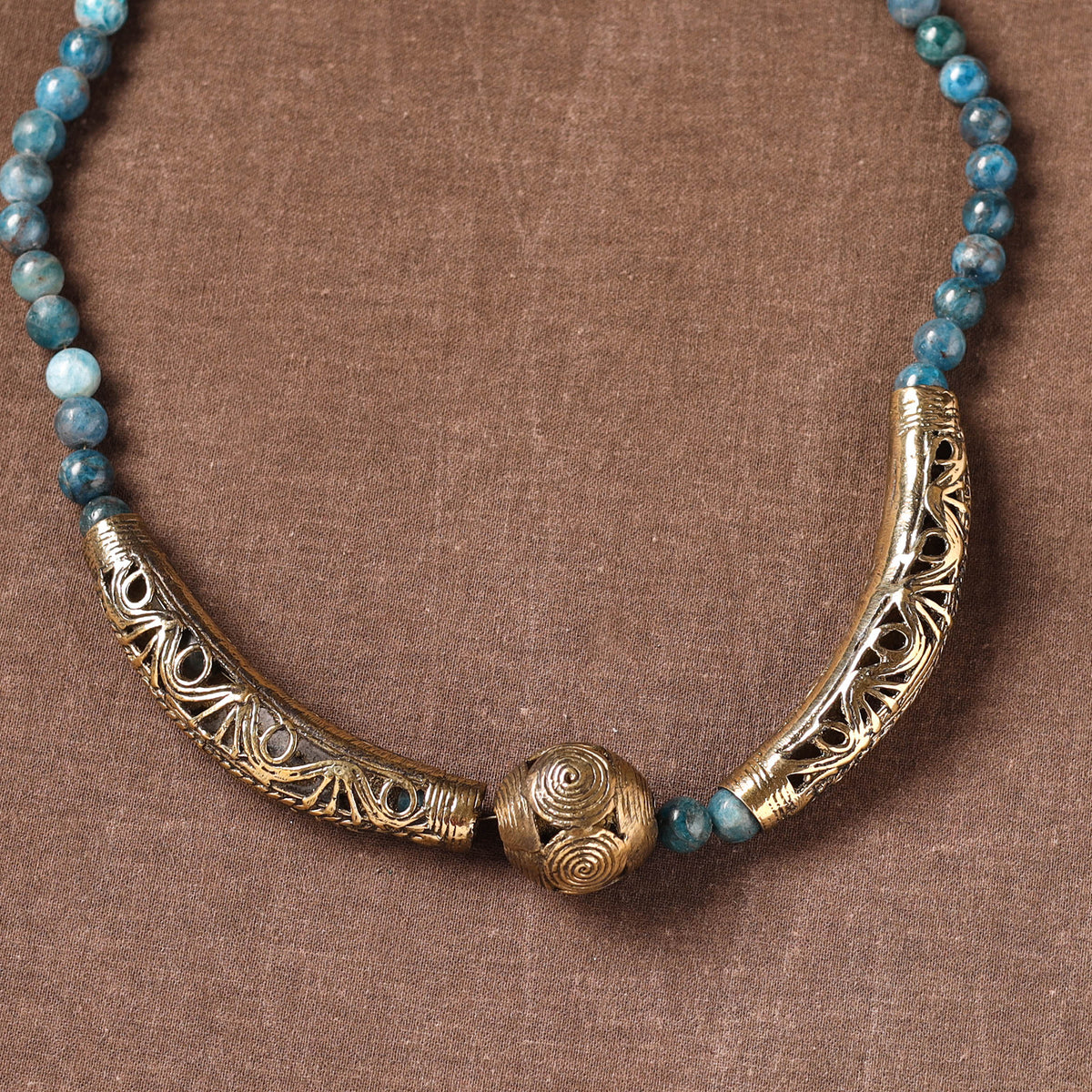 Handmade Beads Tribal Dokra Necklace Set 29