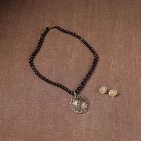 Handmade Beads Tribal Dokra Necklace Set 28