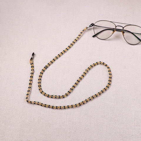 Beige - Handmade Beadwork Spectacle Lanyard/Chashma Dori 18