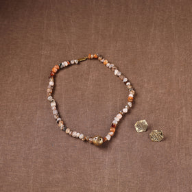 Handmade Beads Tribal Dokra Necklace Set 27