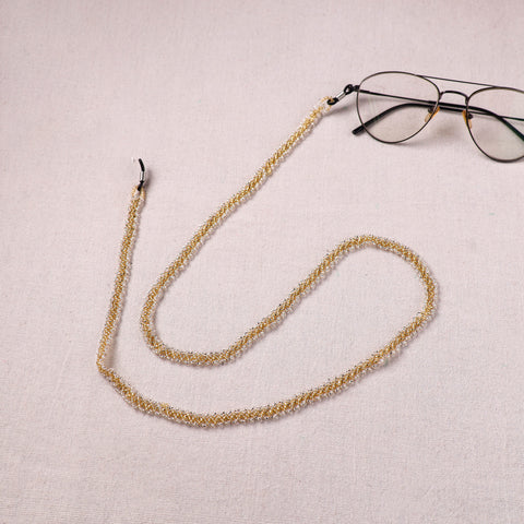 Beige - Handmade Beadwork Spectacle Lanyard/Chashma Dori 19