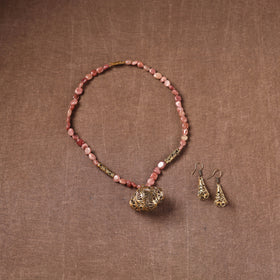 Handmade Beads Tribal Dokra Necklace Set 26