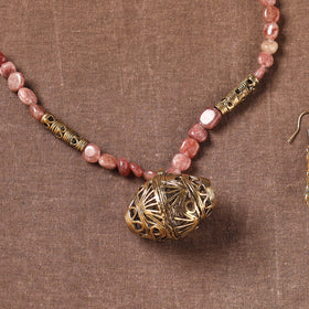 Handmade Beads Tribal Dokra Necklace Set 26