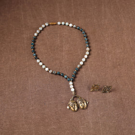 Handmade Beads Tribal Dokra Necklace Set 25