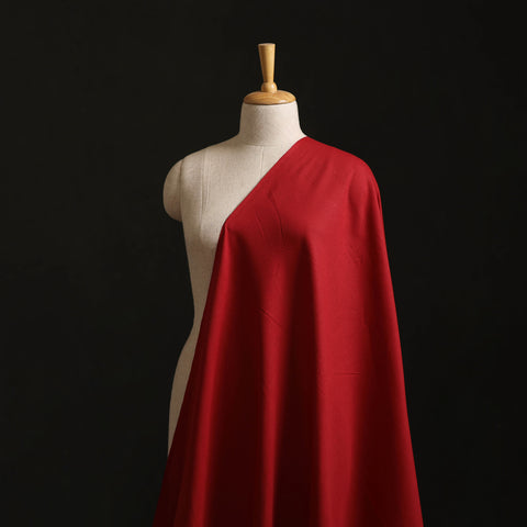 Red - Flex Cotton Prewashed Plain Fabric 24