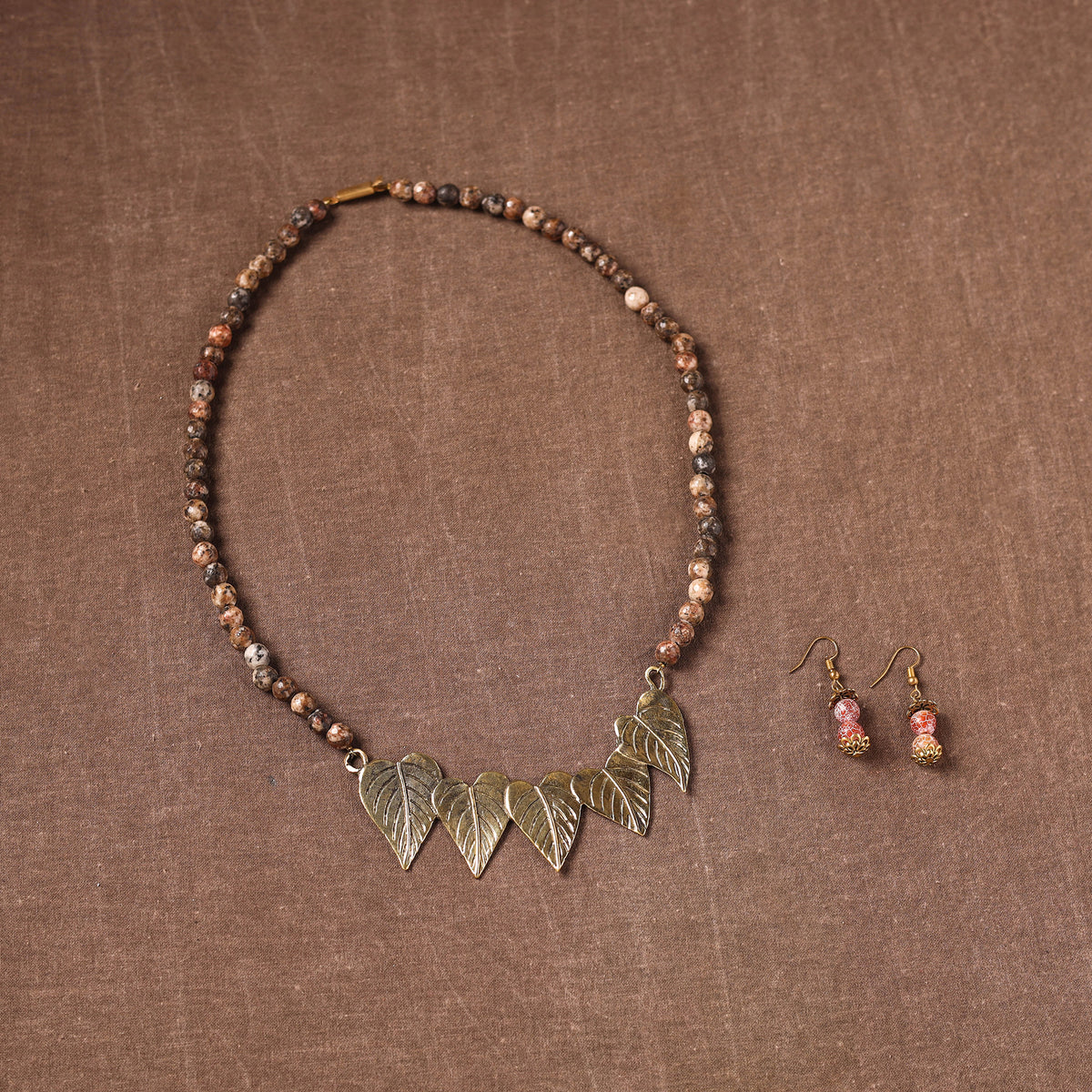 Handmade Beads Tribal Dokra Necklace Set 24