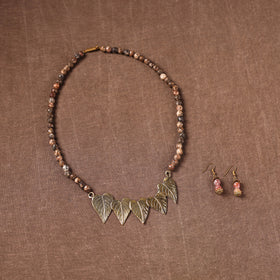Handmade Beads Tribal Dokra Necklace Set 24