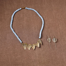 Handmade Beads Tribal Dokra Necklace Set 23
