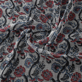 Sanganeri Hand Block Print Kota Doria Cotton Fabric 01
