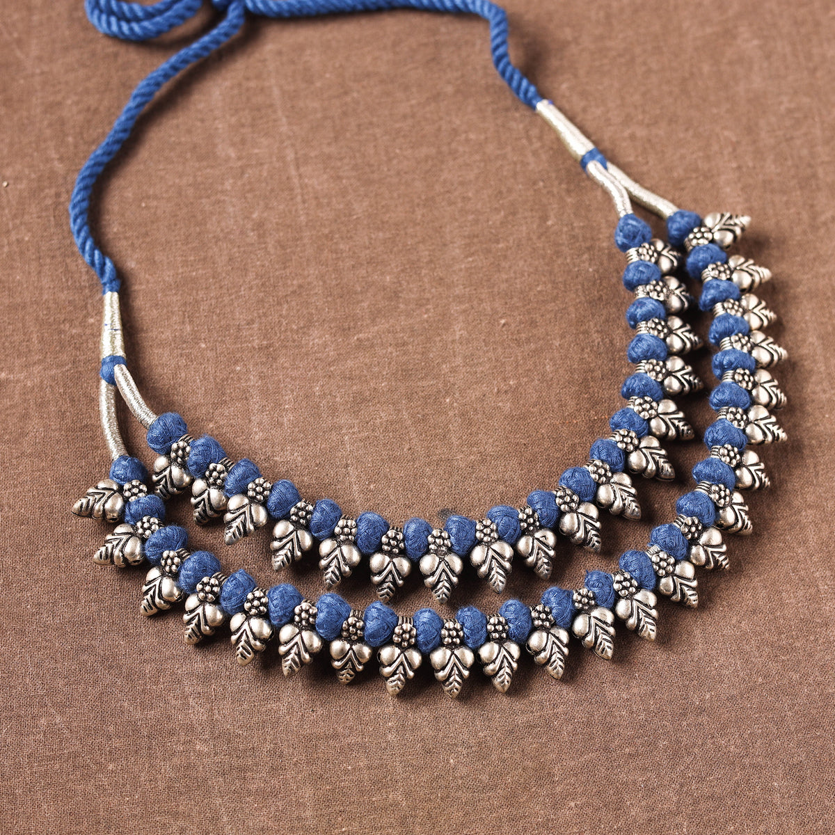 Patwa Threadwork Beaded Double Layered Necklace by Kailash Patwa 53