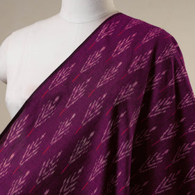 Purple - handloom cotton pochampally double ikat fabric 04