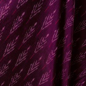 Purple - handloom cotton pochampally double ikat fabric 04