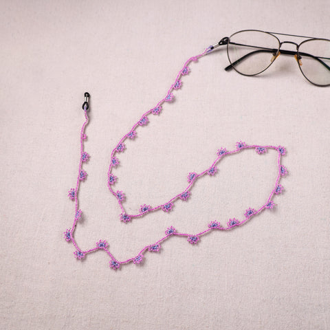 Pink - Handmade Beadwork Spectacle Lanyard/Chashma Dori 24