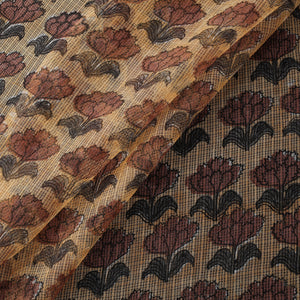 Sanganeri Hand Block Print Kota Doria Cotton Fabric 04