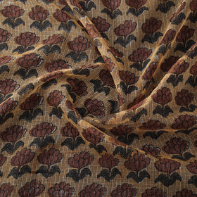 Sanganeri Hand Block Print Kota Doria Cotton Fabric 04
