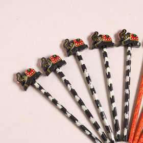 Banaras Handpainted Pencils (Set of 10) 02