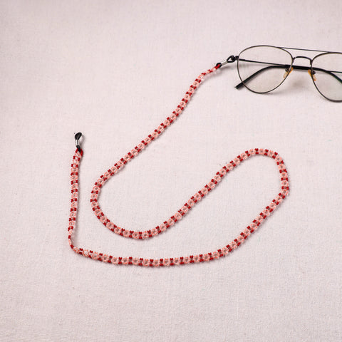 Peach - Handmade Beadwork Spectacle Lanyard/Chashma Dori 27