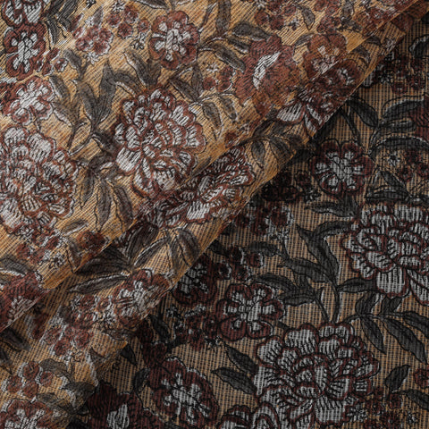 Sanganeri Hand Block Print Kota Doria Cotton Fabric 09
